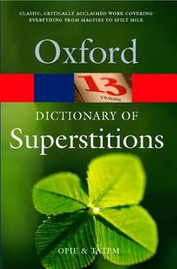 Cover image for A Dictionary of Superstitions