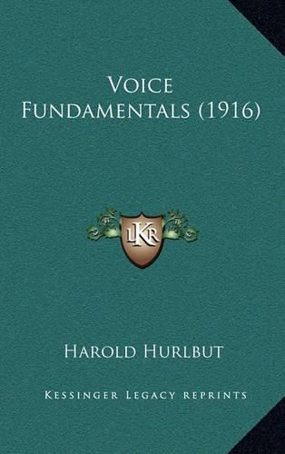 Cover image for Voice Fundamentals (1916)