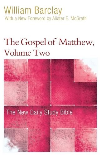 Cover image for The Gospel of Matthew, Volume Two