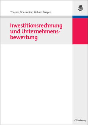 Cover image for Investitionsrechnung und Unternehmensbewertung