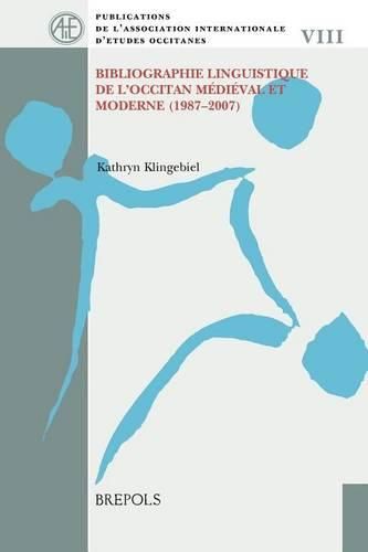 Cover image for Bibliographie Linguistique de l'Occitan Medieval Et Moderne (1987-2007)