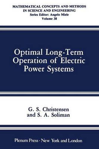 Cover image for Optimal Long-Term Operation of Electric Power Systems