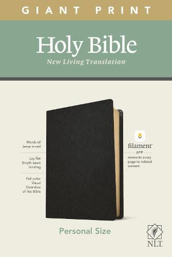 Cover image for NLT Personal Size Giant Print Bible, Filament Edition, Black