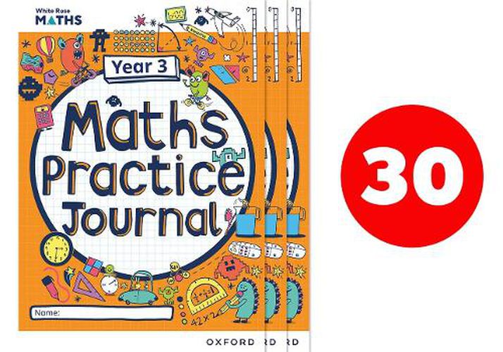 Cover image for White Rose Maths Practice Journals Year 3 Workbooks: Pack of 30