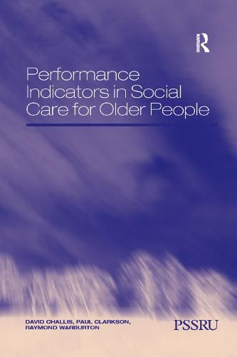 Cover image for Performance Indicators in Social Care for Older People