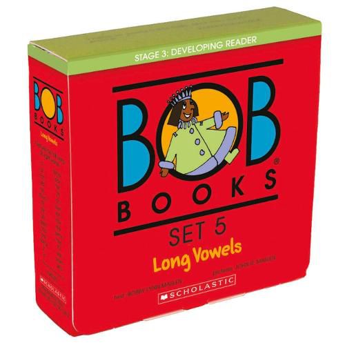 Cover image for Bob Books - Long Vowels Box Set Phonics, Ages 4 and Up, Kindergarten, First Grade (Stage 3: Developing Reader)