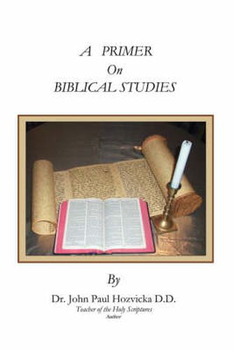 Cover image for A Primer on Biblical Studies