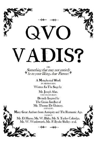 Cover image for Quo Vadis?