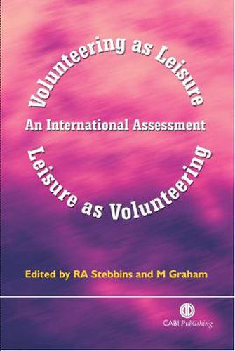 Cover image for Volunteering as Leisure/Leisure as Volunteering: An International Assessment