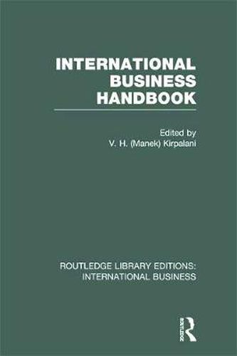Cover image for International Business Handbook (RLE International Business)