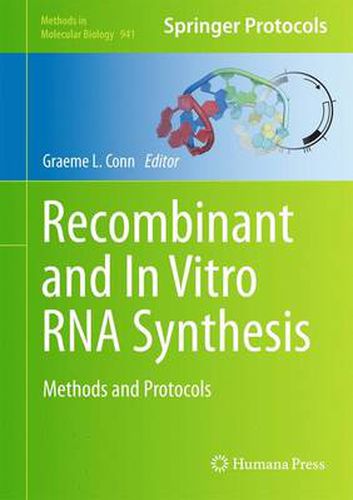 Cover image for Recombinant and In Vitro RNA Synthesis: Methods and Protocols