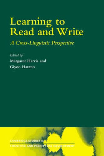 Cover image for Learning to Read and Write: A Cross-Linguistic Perspective