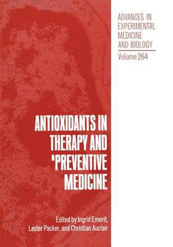 Cover image for Antioxidants in Therapy and Preventive Medicine