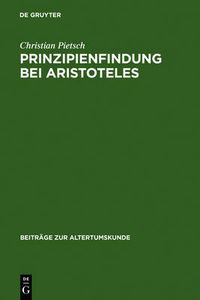 Cover image for Prinzipienfindung bei Aristoteles