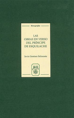 Cover image for Las Obras en Verso del Principe de Esquilache: Amateurismo y conciencia literaria