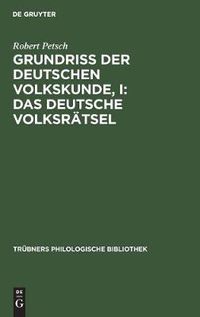Cover image for Grundriss der deutschen Volkskunde, I: Das deutsche Volksratsel