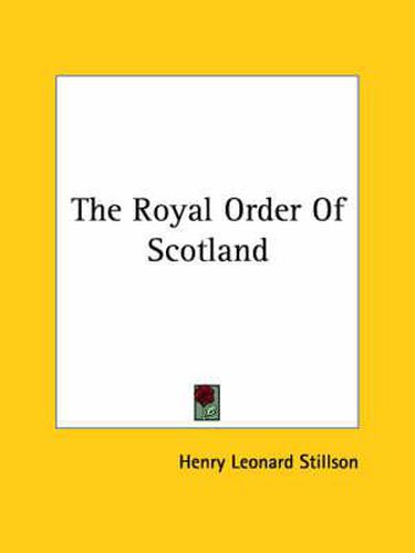 Cover image for The Royal Order of Scotland