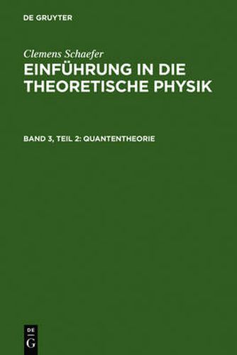 Cover image for Quantentheorie