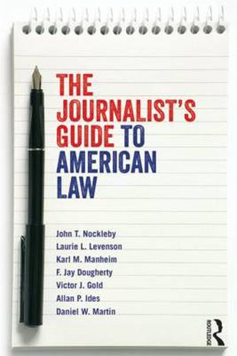 Cover image for The Journalist's Guide to American Law