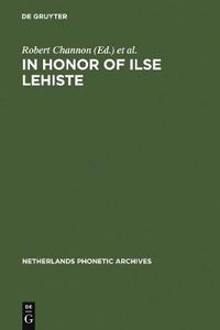 Cover image for In honor of Ilse Lehiste: Ilse Lehiste Puhendusteos