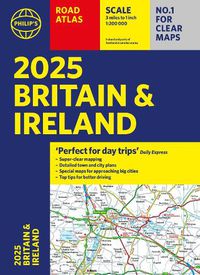 Cover image for 2025 Philip's Road Atlas Britain and Ireland