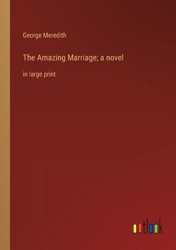 Cover image for The Amazing Marriage; a novel