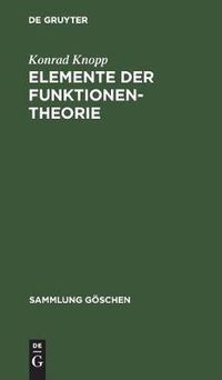 Cover image for Elemente der Funktionentheorie