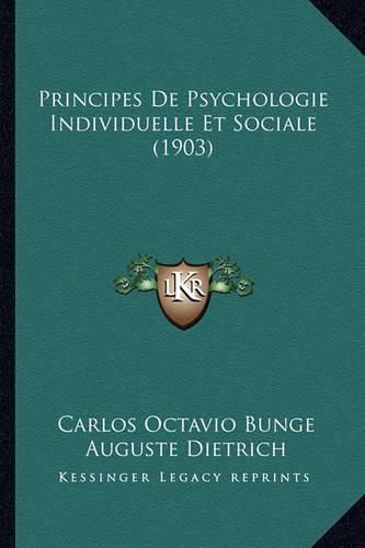 Cover image for Principes de Psychologie Individuelle Et Sociale (1903)