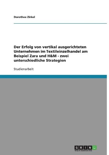 Cover image for Vertikale Kooperationen im Textileinzelhandel. Der Erfolg von Zara und H&M