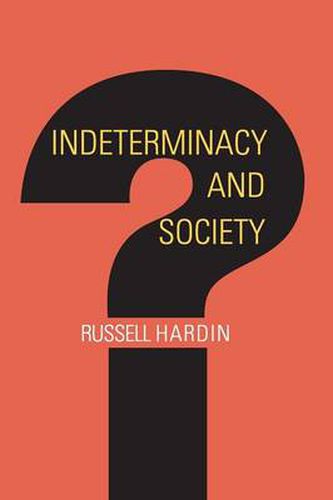 Cover image for Indeterminacy and Society