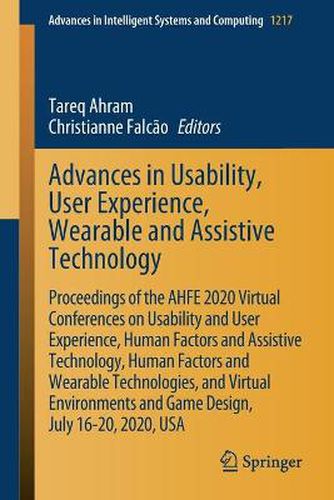 Cover image for Advances in Usability, User Experience, Wearable and Assistive Technology