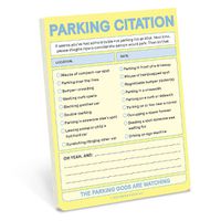 Cover image for Knock Knock Parking Citation Nifty Note (Pastel Yellow)