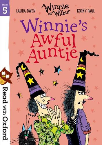 Cover image for Read with Oxford: Stage 5: Winnie and Wilbur: Winnie's Awful Auntie