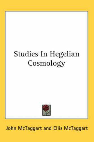 Cover image for Studies in Hegelian Cosmology