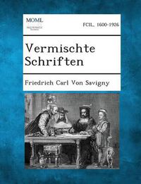 Cover image for Vermischte Schriften