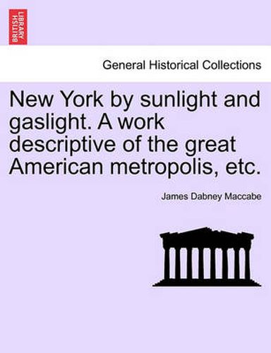 Cover image for New York by Sunlight and Gaslight. a Work Descriptive of the Great American Metropolis, Etc.