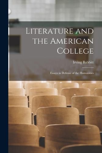 Cover image for Literature and the American College