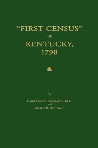 Cover image for First Census of Kentucky, 1790