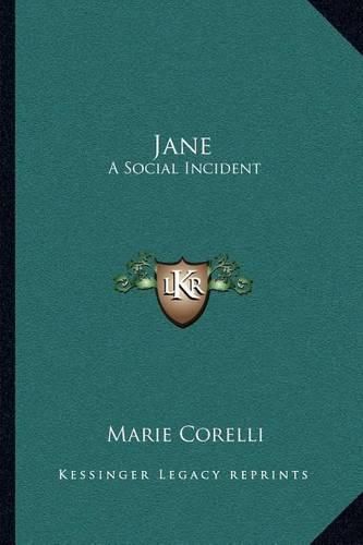 Cover image for Jane: A Social Incident