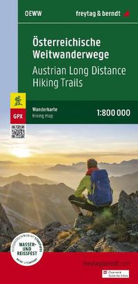 Cover image for Austrian long-distance hiking trails, hiking map 1:800,000, freytag & berndt