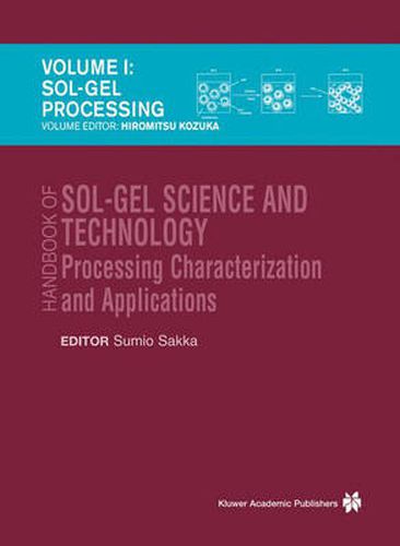 Cover image for Handbook of Sol-gel Science and Technology: Processing, Characterization and Applications