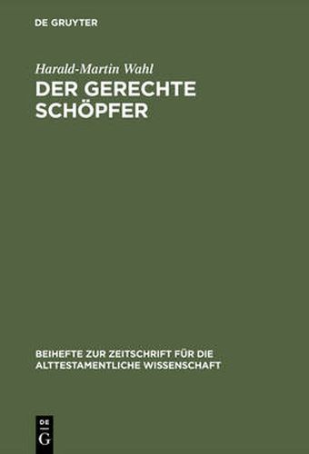 Cover image for Der gerechte Schoepfer