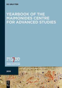 Cover image for Yearbook of the Maimonides Centre for Advanced Studies. 2019