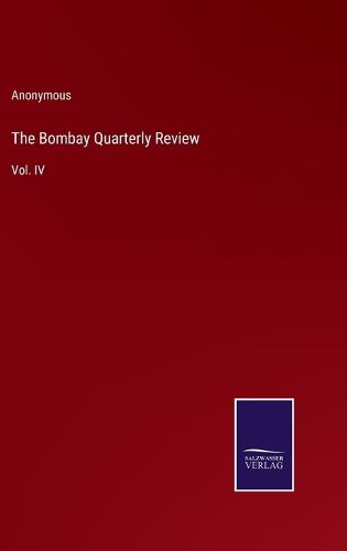 Cover image for The Bombay Quarterly Review