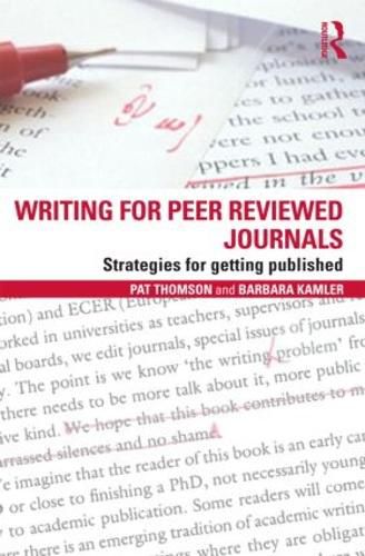 Cover image for Writing for Peer Reviewed Journals: Strategies for getting published