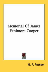 Cover image for Memorial of James Fenimore Cooper