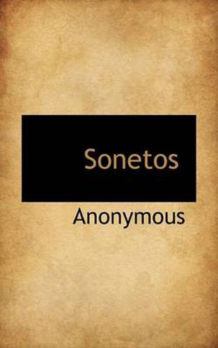 Cover image for Sonetos