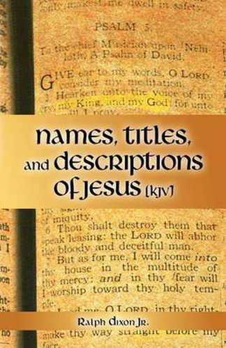 Cover image for Names, Titles, and Descriptions of Jesus (KJV)