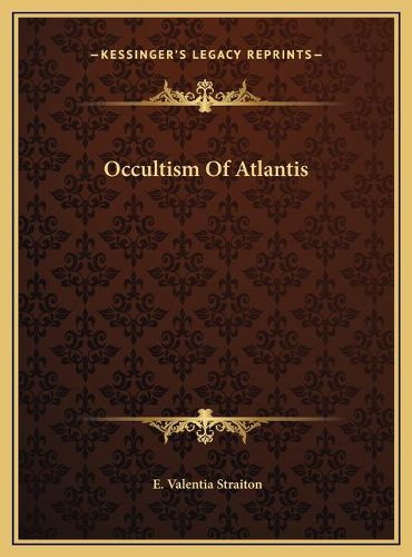 Cover image for Occultism of Atlantis