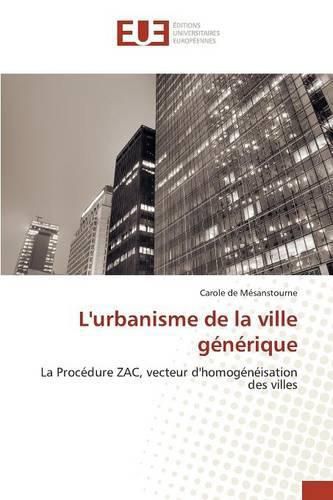 Cover image for L'Urbanisme de la Ville Generique